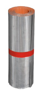 BOBINE PLOMB PLISSÉ LAQUÉ ROUGE 330X5000X0.5 MM