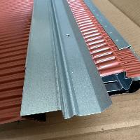 Solin Bavette Aluminium 250 mm Rouge - Profil biseauté galvanisé