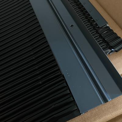 Solin Bavette Aluminium 250 mm Noir - Profil biseauté