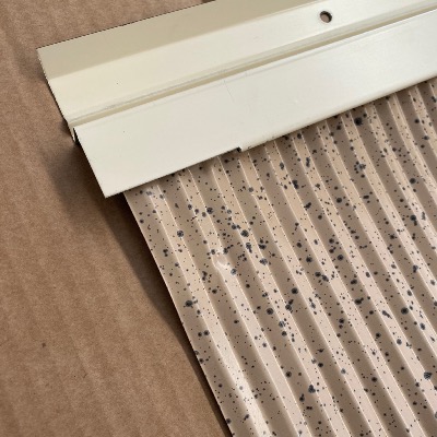 Solin Bavette Plomb 200 mm Vieilli - Profil biseauté mastic