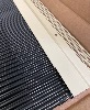 Solin Bavette Aluminium 250 mm Rouge - profil grillagé