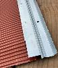 Solin Bavette Aluminium 250 mm Rouge - Profil biseauté zinc
